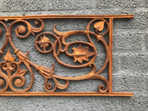 Balkon reling, raam rek, cast iron-rust, only 2!