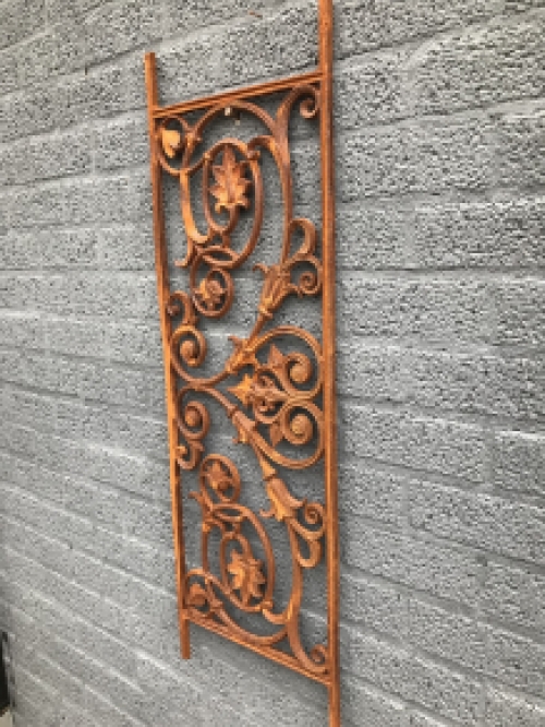 Balkon reling, raam rek, cast iron-rust, only 2!