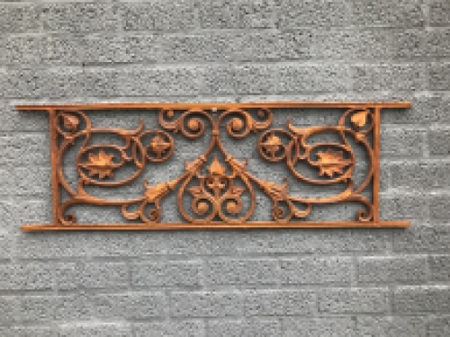 Balkon reling, raam rek, cast iron-rust, only 2!