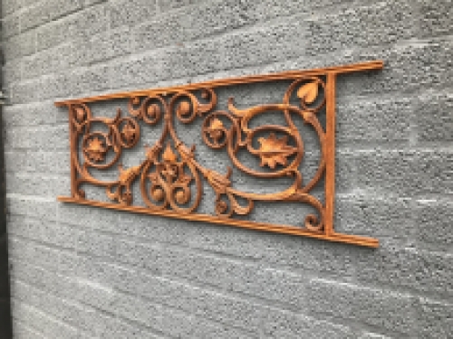 Balkon reling, raam rek, cast iron-rust, only 2!