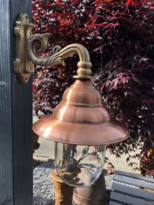 Outdoor light all copper glass, copper wall light, rustic outdoor light, outdoor wall light front door, top quality!!!
