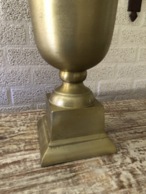 1 RAW Aluminium Goldpokal Vase groß