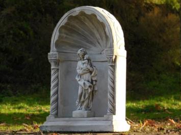 Classic Prayer Chapel with Mary and Child – 65 cm – Grey/White – Stone