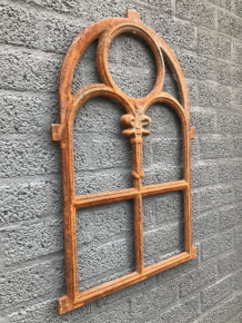 Cast iron stable window, Church window, cast iron, fine model.