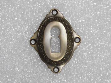 Klassiek Slotrozet BB - Donker Gepatineerd Messing