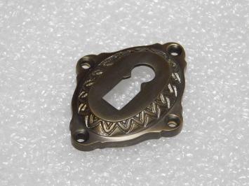 Klassiek Slotrozet BB - Donker Gepatineerd Messing