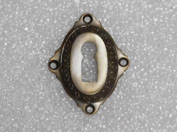 Klassiek Slotrozet BB - Donker Gepatineerd Messing