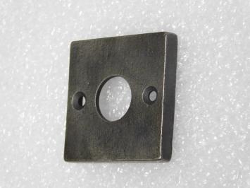 Vierkante Klinkrozet – 5 x 5 cm – Gietijzer – Grijs