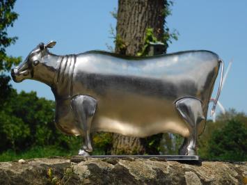 Statue Kuh - Metall - Farbe Chrom, Letste!!