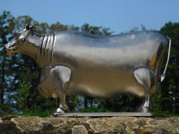 Statue Kuh - Metall - Farbe Chrom, Letste!!