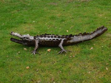 Krokodil XL - 220 cm - Uniek en Handgemaakt uit Metaal