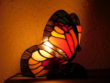 Lamp Vlinder - Tiffany Style - Sfeerlamp - Kleurrijk
