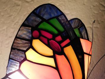 Lamp Vlinder - Tiffany Style - Sfeerlamp - Kleurrijk