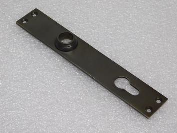 Long Door Plate - PC 92 - Dark Patinated Brass