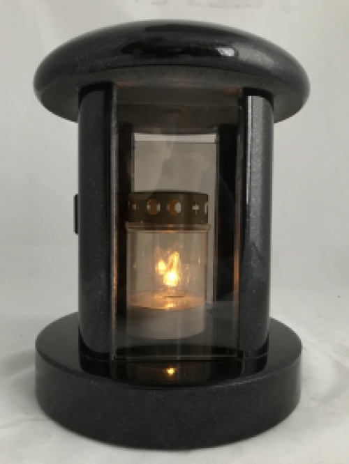 A grave lantern / grave lamp made entirely of granite, beautifully finished!