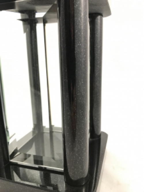 A grave lantern / tomb lamp, made entirely of granite, with faceted panes, beautiful sleek model