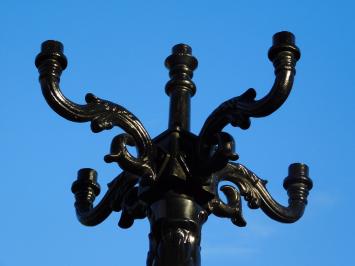 Lantaarnkroon voor 5 Lampen – Zwarte Aluminium Kroon voor Lantaarnpaal