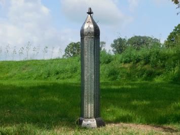 Grote Metalen Lantaarn met Glas | Staand of Hangend | Bijzondere Uitstraling | 110 cm hoog