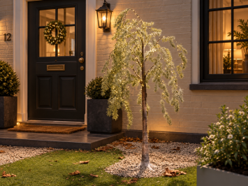 LED-Lichterbaum mit hängenden Zweigen – 150 cm – Für den Außenbereich – mit Timer