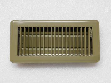 Adjustable Air Grill - Rectangle - Brown - Metal