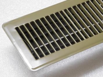 Adjustable Air Grill - Rectangle - Brown - Metal