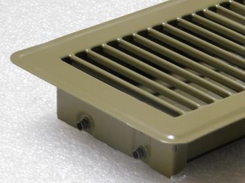 Adjustable Air Grill - Rectangle - Brown - Metal
