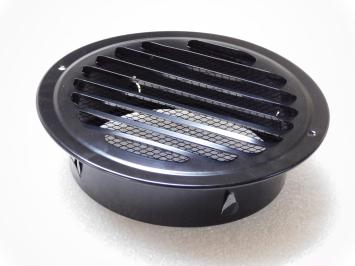 Air vent with mesh - 19 cm - Round - Metal