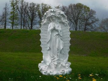 Forsy Mary statue with angels - polystone - cream and white