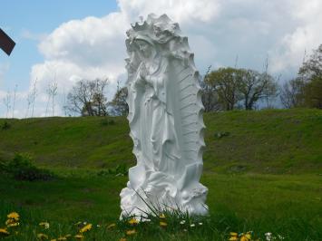 Forsy Mary statue with angels - polystone - cream and white