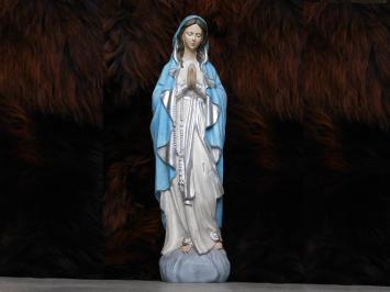 Statue Mary with Rosary - Polystone - In Colour