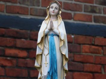 Statue of Mary with rosary - polystone