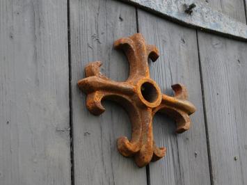 Wall anchor Cross - 19 x 19 cm - Cast iron