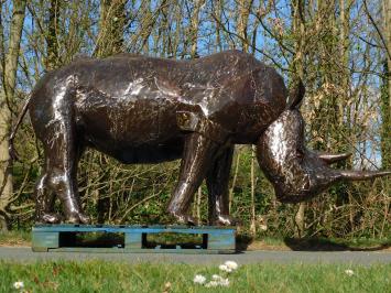 Rhinozeros ''Suma'' XXL - 120 x 250 cm - Handgefertigt und einmalig
