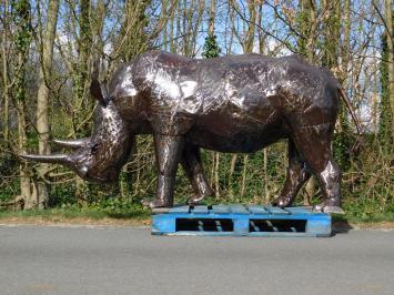 Rhinozeros ''Suma'' XXL - 120 x 250 cm - Handgefertigt und einmalig