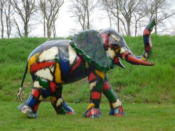 Elefant in Farbe – 135 x 180 cm – Handgefertigt und einzigartig