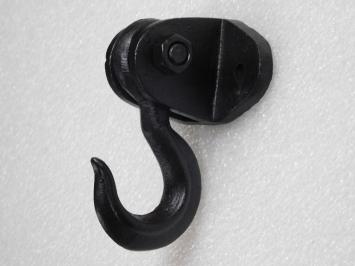Beweegbare Haak Groot - 12 x 13 cm - IJzer Zwart