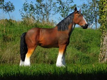 Horse statue in color - 110 cm - Polystone