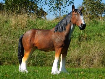 Horse statue in color - 110 cm - Polystone
