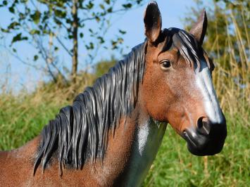 Horse statue in color - 110 cm - Polystone