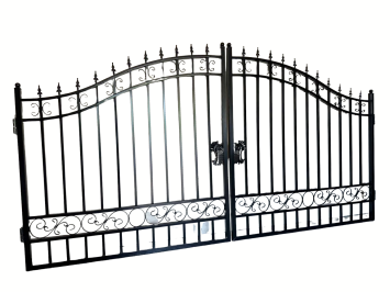Wrought Iron Gate – Sleek Design – 547 cm – Black