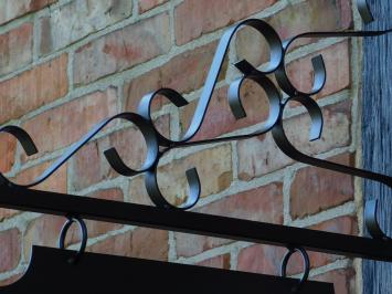 Sign Black - 75 cm - Rectangular - Iron