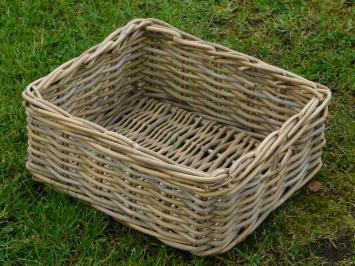 Vintage Weidenkorb – 40 x 35 cm – Rustikaler Aufbewahrungskorb