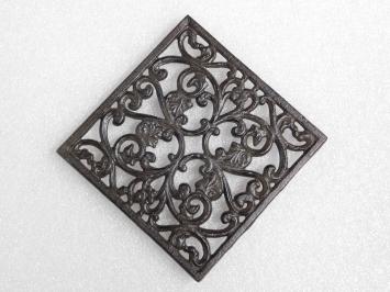 Rooster - Pannenhouder - 17 x 17 cm - Gietijzer