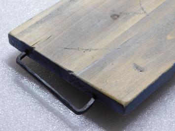 Rustikales Servierbrett – 51 × 20 cm – Mit Griffen