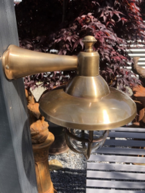 Outdoor lamp, scheepslamp, messing-koper. LAATSTE!!