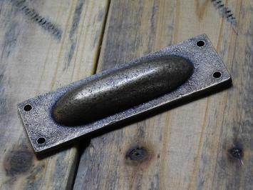 Sliding door handle - 10 cm - Antique Brass