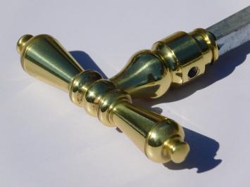Set of Handles, T-Model - Polished Brass - Classic