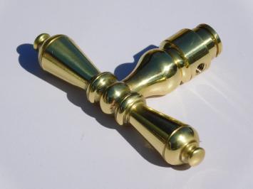 Set of Handles, T-Model - Polished Brass - Classic