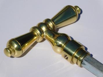 Set of Handles, T-Model - Polished Brass - Classic