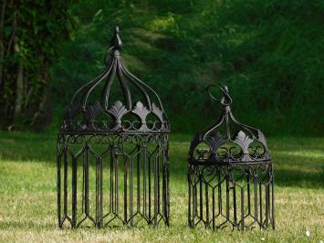Set of 2 Decorative Bird Cages - Round - Garden decoration